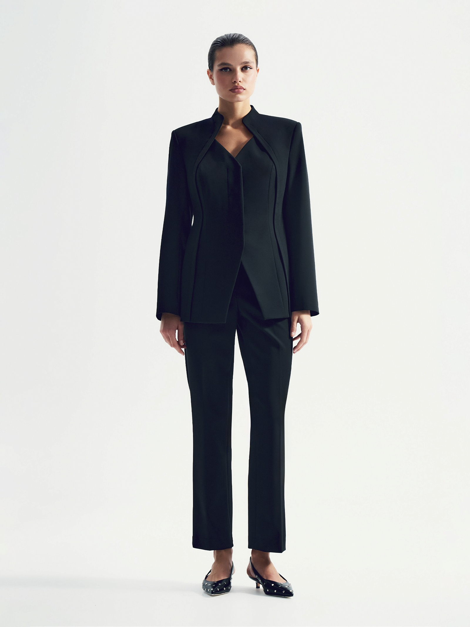 Жакет без лацканов